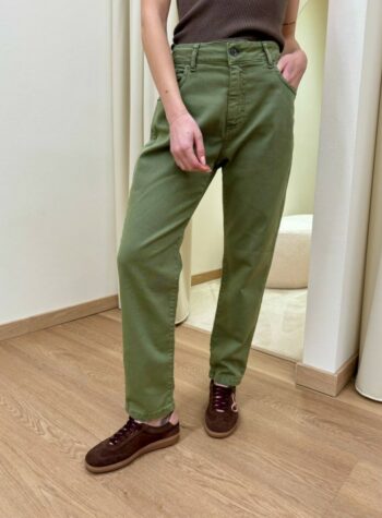 Shop Online Jeans sigaretta verde militare Souvenir