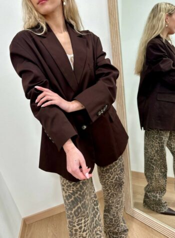 Shop Online Giacca oversize cotone moro Vicolo