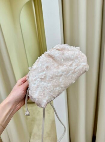 Shop Online Pochette Ariel paillettes cipria Vicolo