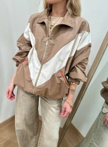 Shop Online Bomber tessuto tecnico cammello e burro HaveOne