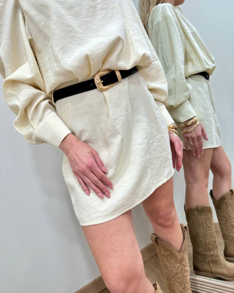 Vestito monospalla burro cintura moro HaveOne Shop Online Vestito monospalla burro cintura moro HaveOne