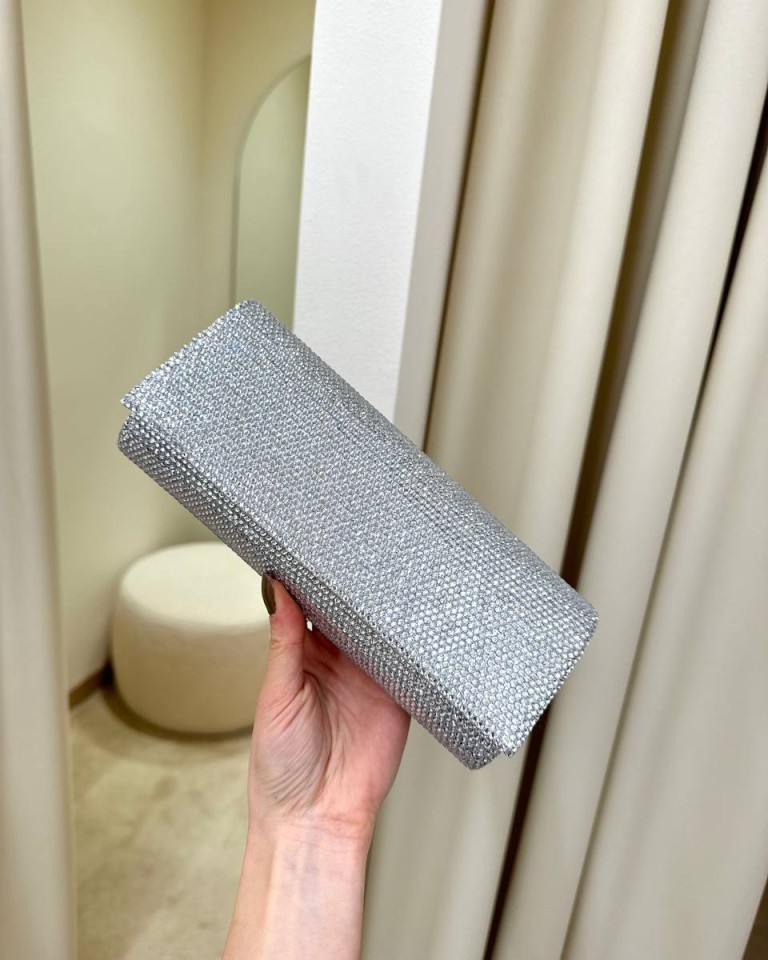 Clutch French argento Twentyfourhaitch Shop Online Clutch French argento Twentyfourhaitch