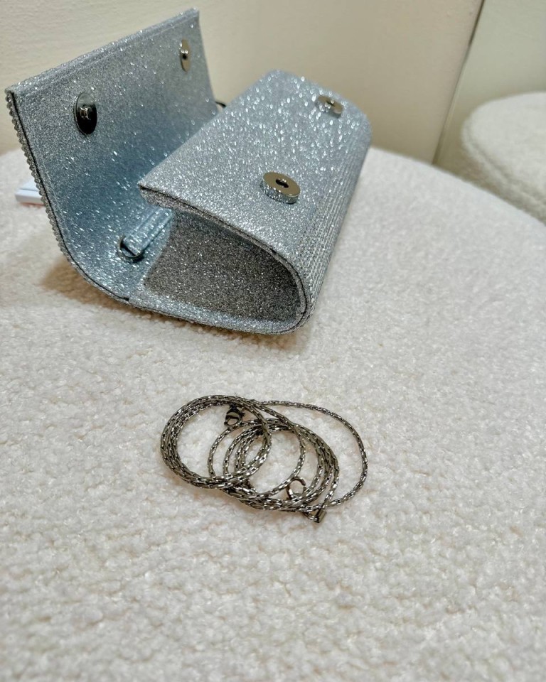 Clutch French argento Twentyfourhaitch Shop Online Clutch French argento Twentyfourhaitch