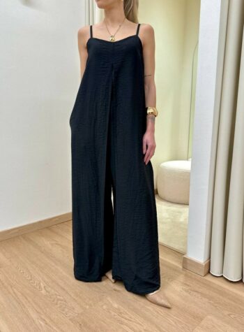 Shop Online Tuta effetto stropicciato nera Souvenir