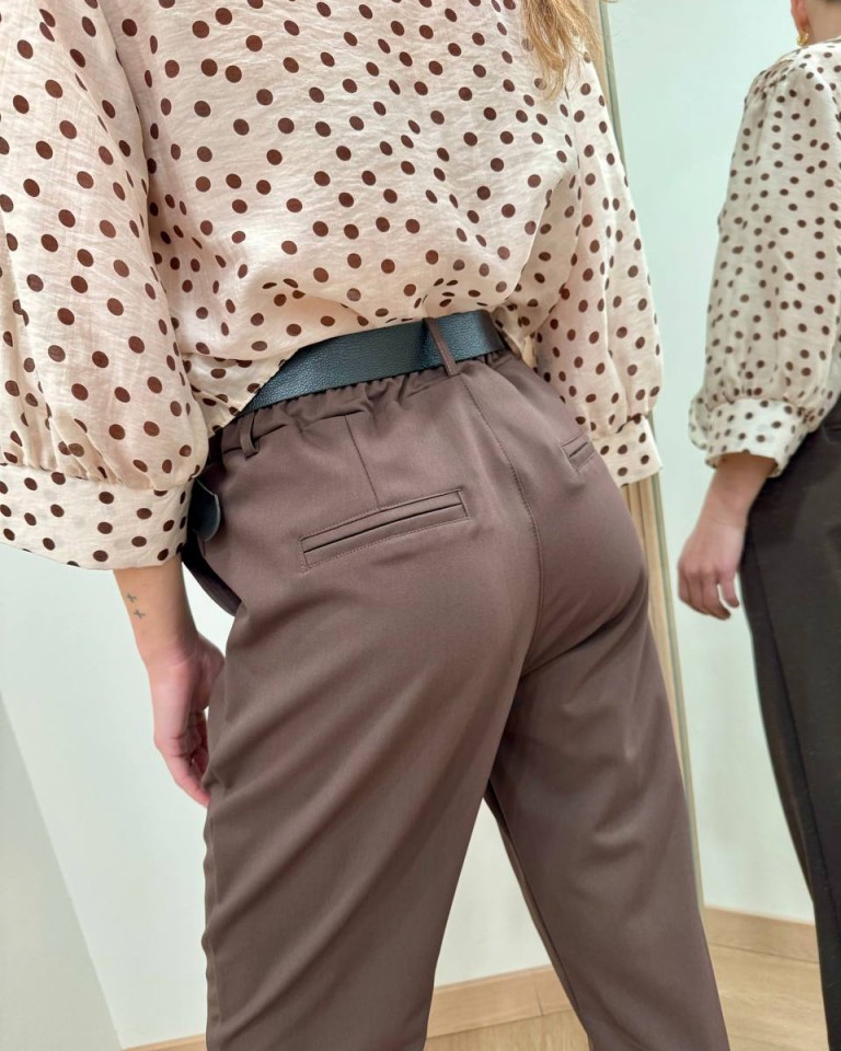 Pantalone sigaretta cintura moro Susy Mix Shop Online Pantalone sigaretta cintura moro Susy Mix