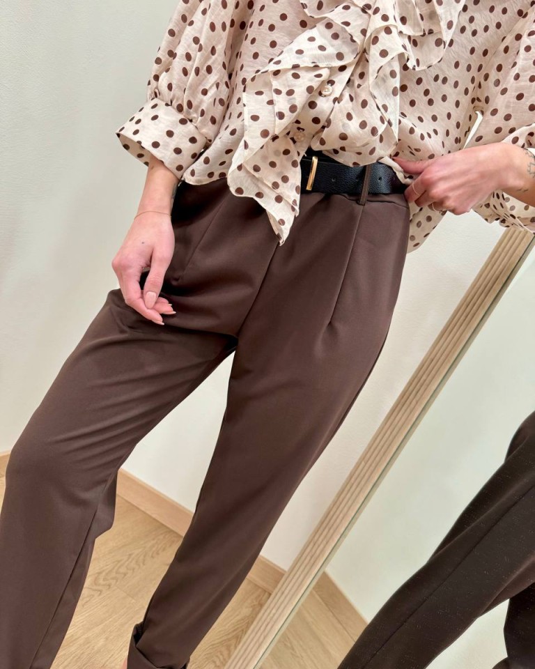 Pantalone sigaretta cintura moro Susy Mix Shop Online Pantalone sigaretta cintura moro Susy Mix