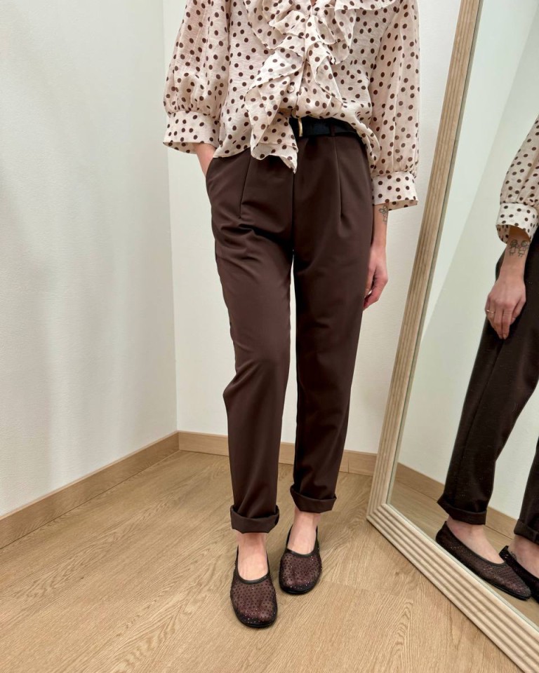 Pantalone sigaretta cintura moro Susy Mix Shop Online Pantalone sigaretta cintura moro Susy Mix