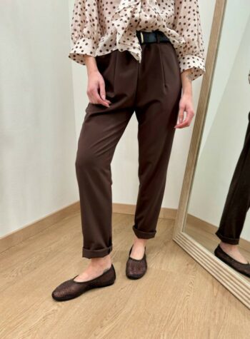 Shop Online Pantalone sigaretta cintura moro Susy Mix