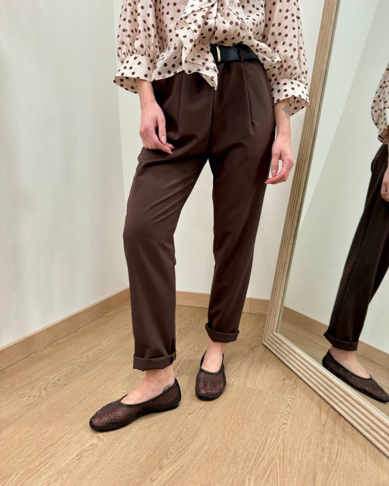 Pantalone sigaretta cintura moro Susy Mix Shop Online Pantalone sigaretta cintura moro Susy Mix