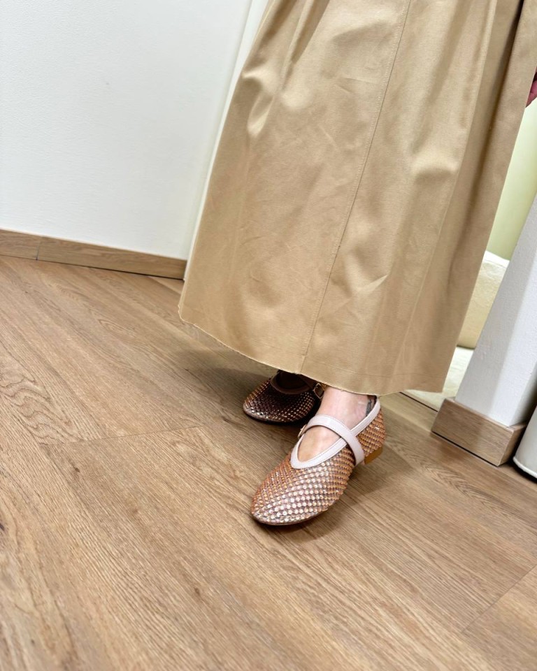 Gonna longuette pieghe cammello e cintura Vicolo Shop Online Gonna longuette pieghe cammello e cintura Vicolo