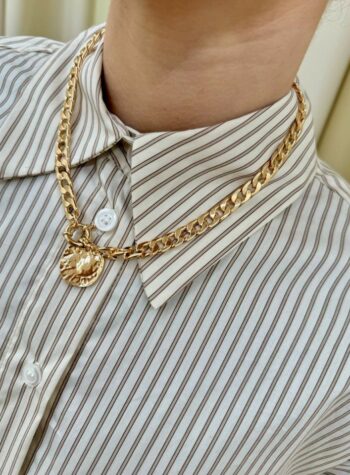 Shop Online Collana Coin dorata Club Manhattan