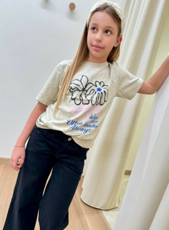 Shop Online T-shirt beige mélange stampa floreale Name It