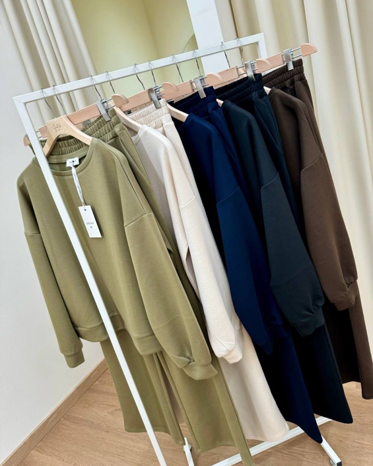 Completo tuta felpa e pantalone olio Susy Mix Shop Online Completo tuta felpa e pantalone olio Susy Mix