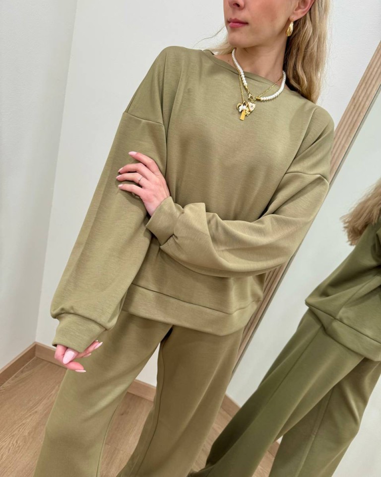 Completo tuta felpa e pantalone olio Susy Mix Shop Online Completo tuta felpa e pantalone olio Susy Mix