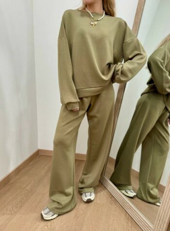 Shop Online Completo tuta felpa e pantalone olio Susy Mix