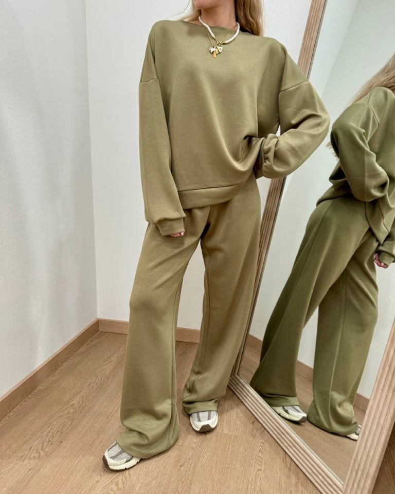 Completo tuta felpa e pantalone olio Susy Mix Shop Online Completo tuta felpa e pantalone olio Susy Mix