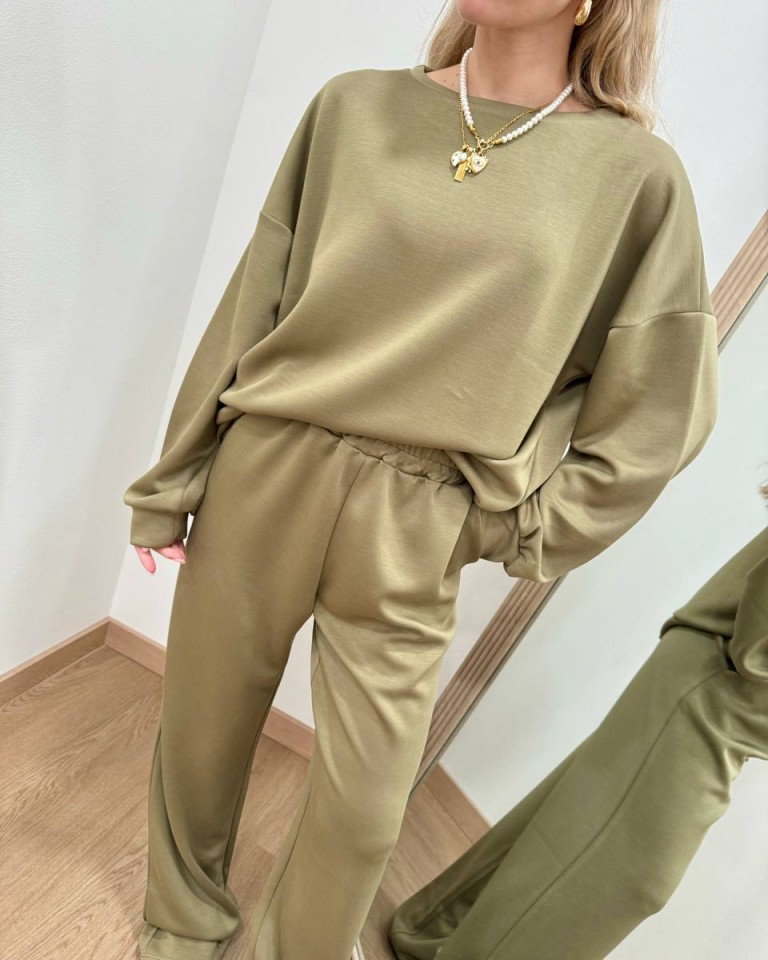 Completo tuta felpa e pantalone olio Susy Mix Shop Online Completo tuta felpa e pantalone olio Susy Mix