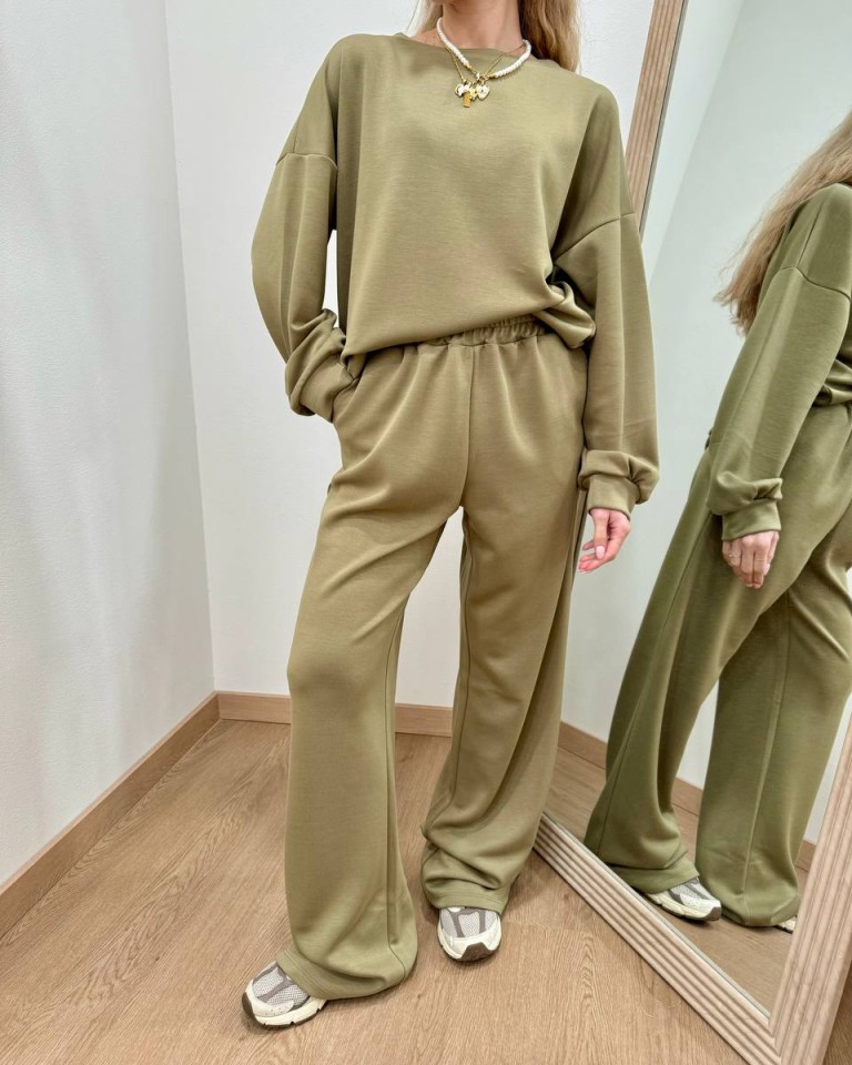 Completo tuta felpa e pantalone olio Susy Mix Shop Online Completo tuta felpa e pantalone olio Susy Mix