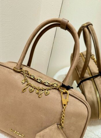 Shop Online Borsa Clelia scamosciata caffè Vicolo