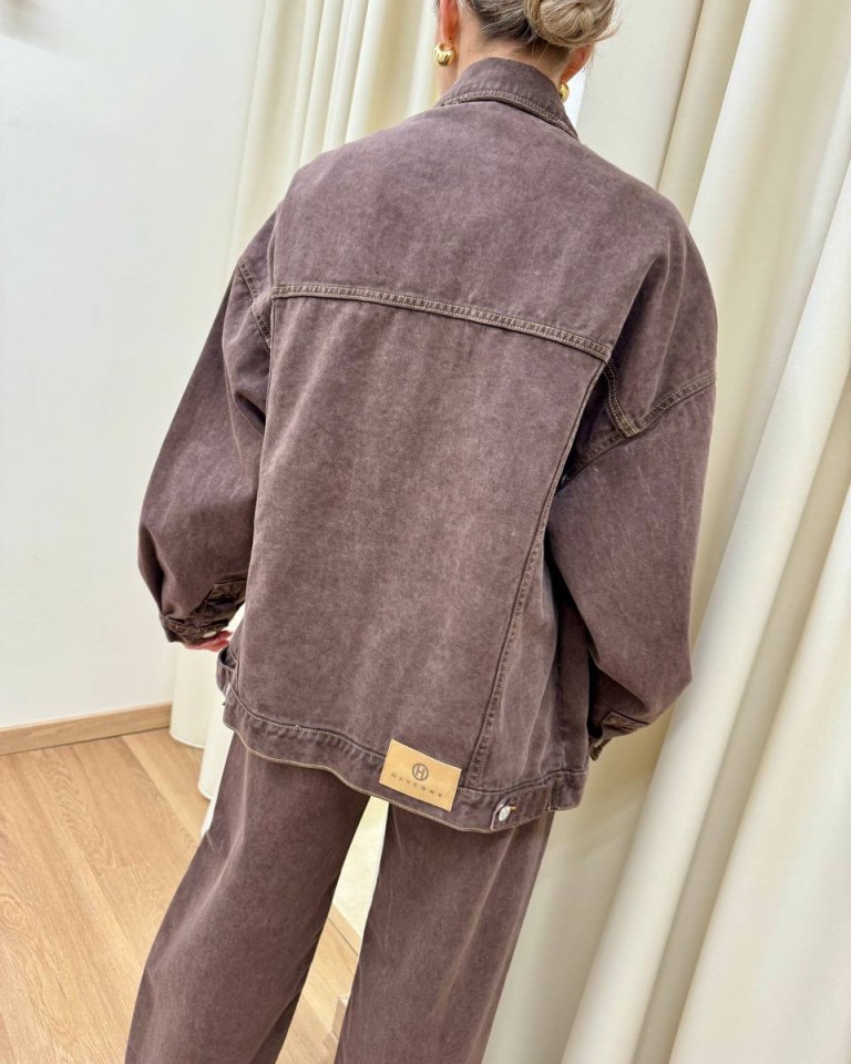 Giacca in jeans moro HaveOne Shop Online Giacca in jeans moro HaveOne