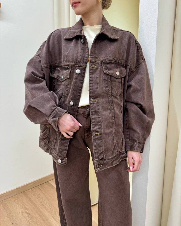 Giacca in jeans moro HaveOne Shop Online Giacca in jeans moro HaveOne