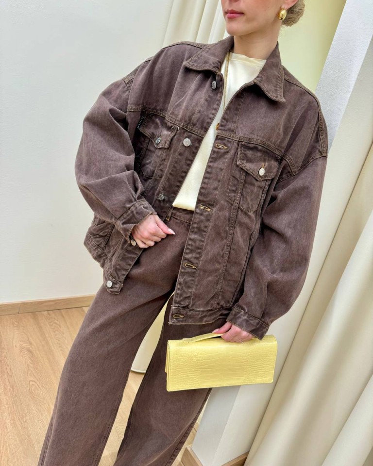 Giacca in jeans moro HaveOne Shop Online Giacca in jeans moro HaveOne