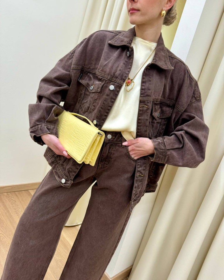 Giacca in jeans moro HaveOne Shop Online Giacca in jeans moro HaveOne