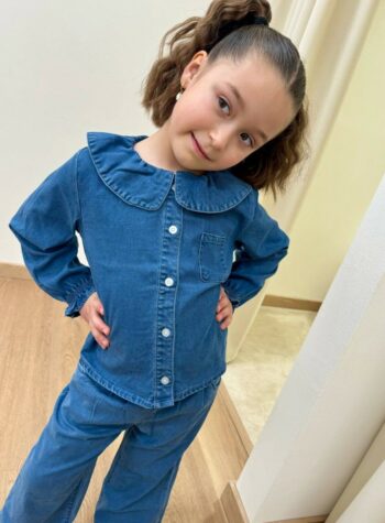 Shop Online Camicia denim con taschino Name it