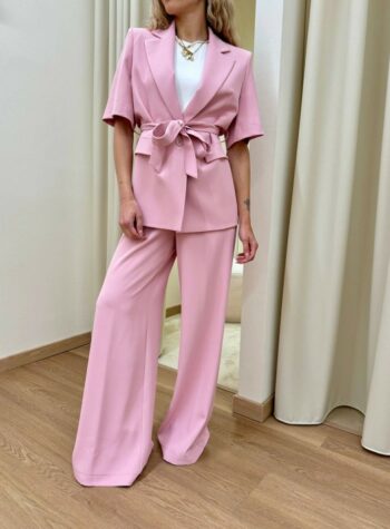 Shop Online Completo giacca pantalone rosa pastello Kontatto