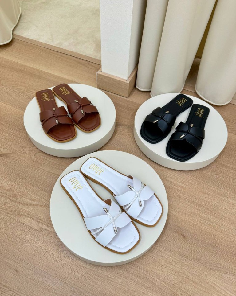 Ciabatta nodo nappa cioccolato Ovyè Shop Online Ciabatta nodo nappa cioccolato Ovyè