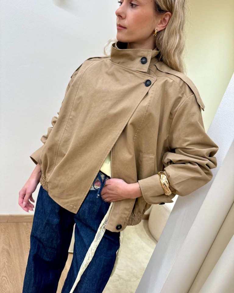 Bomber doppiopetto cammello Vicolo Shop Online Bomber doppiopetto cammello Vicolo