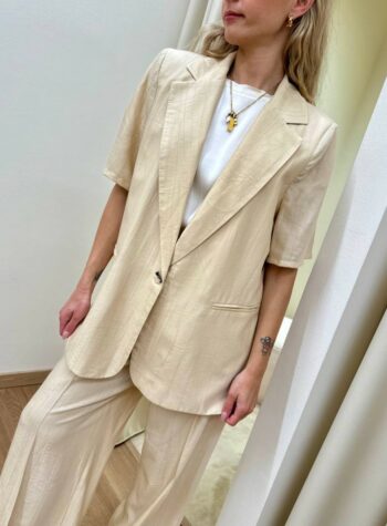 Shop Online Giacca effetto stropicciato burro HaveOne