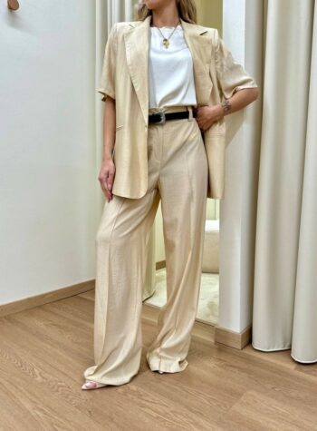 Shop Online Pantalone effetto stropicciato burro HaveOne