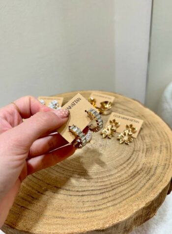 Shop Online Orecchino Mercury dorato Club Manhattan