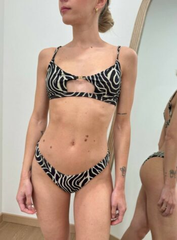 Shop Online Bikini Taylor zebrato bianco e moro lurex Matinée