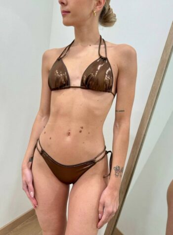 Shop Online Bikini Pink lycra lamè marrone Matinée