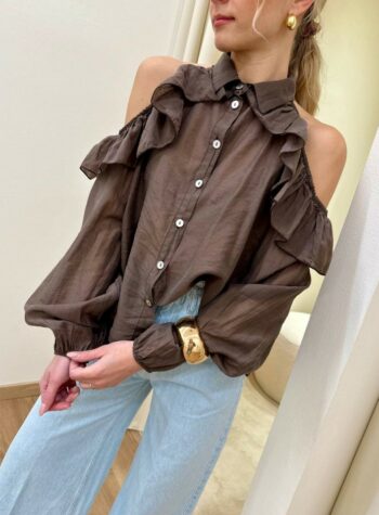 Shop Online Camicia cut out spalle moro Susy Mix