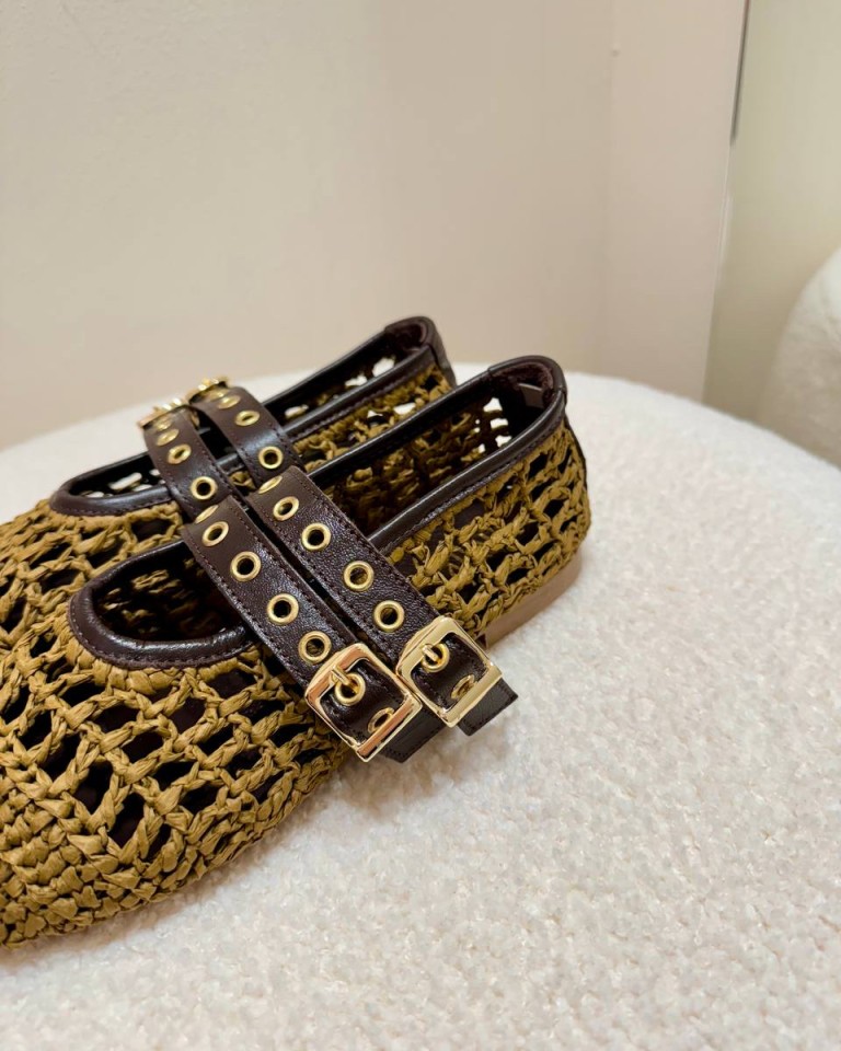 Mary jane rafia tabacco Ovyè Shop Online Mary jane rafia tabacco Ovyè