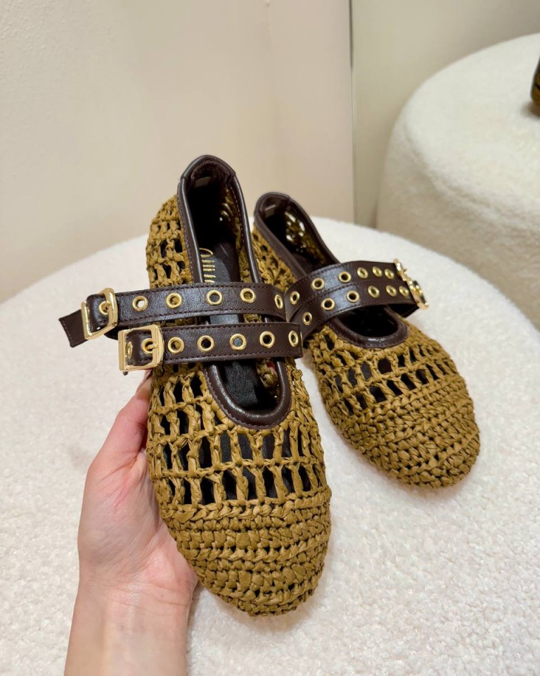 Mary jane rafia tabacco Ovyè Shop Online Mary jane rafia tabacco Ovyè