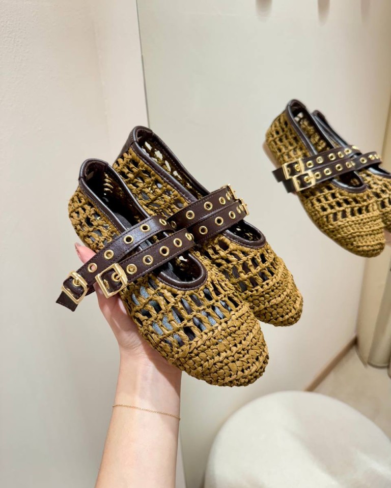 Mary jane rafia tabacco Ovyè Shop Online Mary jane rafia tabacco Ovyè