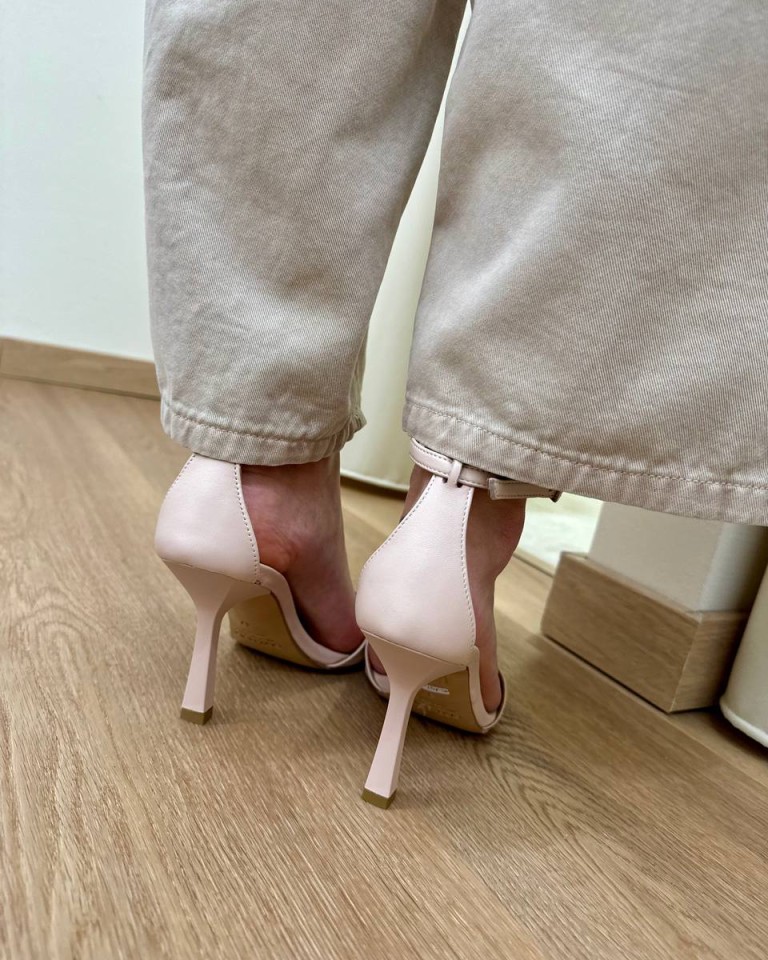 Sandalo Vittoria nappa nude Gisél Moiré Shop Online Sandalo Vittoria nappa nude Gisél Moiré