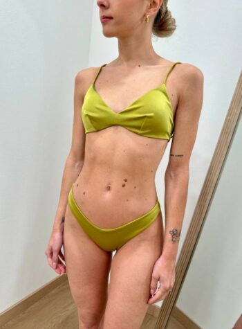 Shop Online Bikini Tina lycra lucida verde Matinée