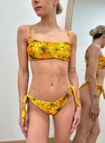 Shop Online Bikini Sabrina fantasia ibiscus giallo Matinée