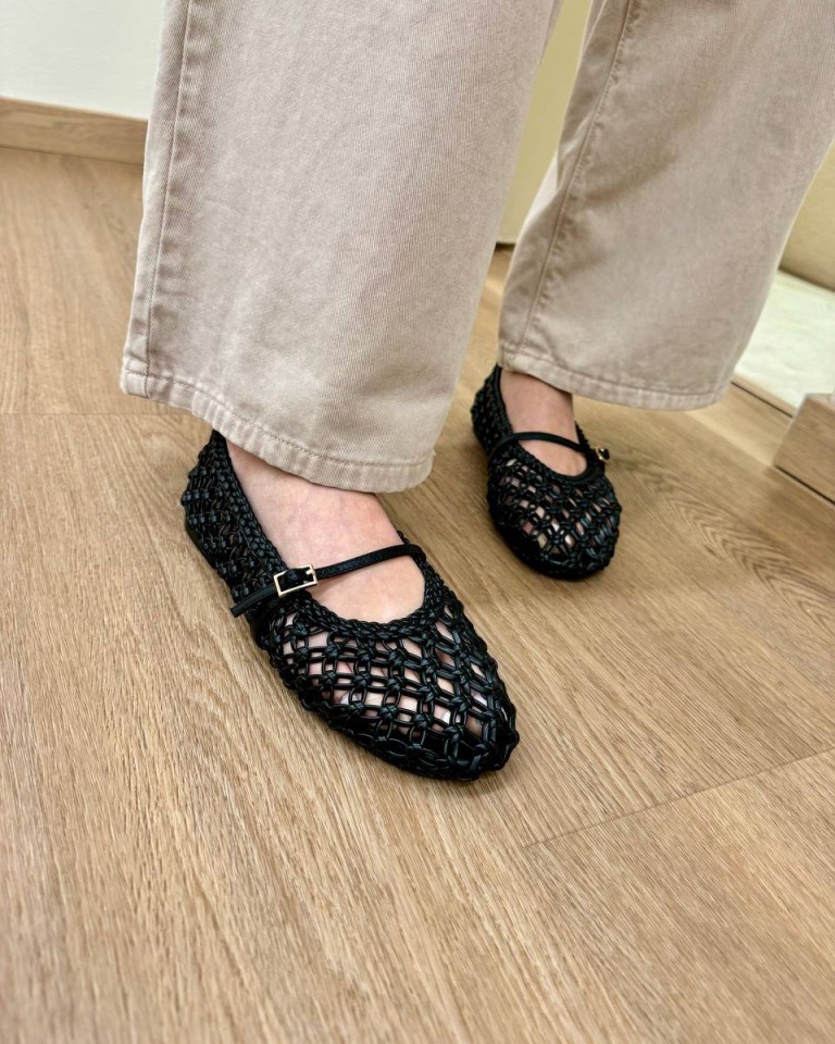 Mary jane ecopelle intrecciata nera Ovyè Shop Online Mary jane ecopelle intrecciata nera Ovyè