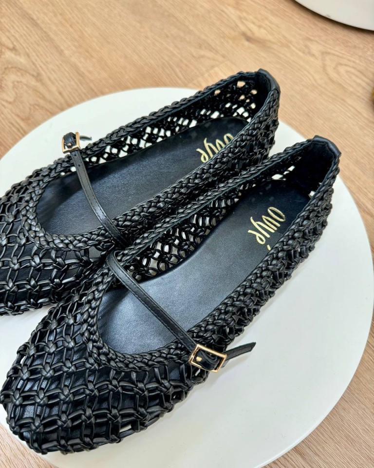 Mary jane ecopelle intrecciata nera Ovyè Shop Online Mary jane ecopelle intrecciata nera Ovyè