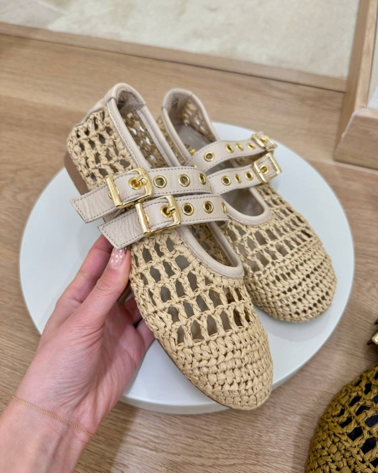 Mary jane rafia beige Ovyè Shop Online Mary jane rafia beige Ovyè