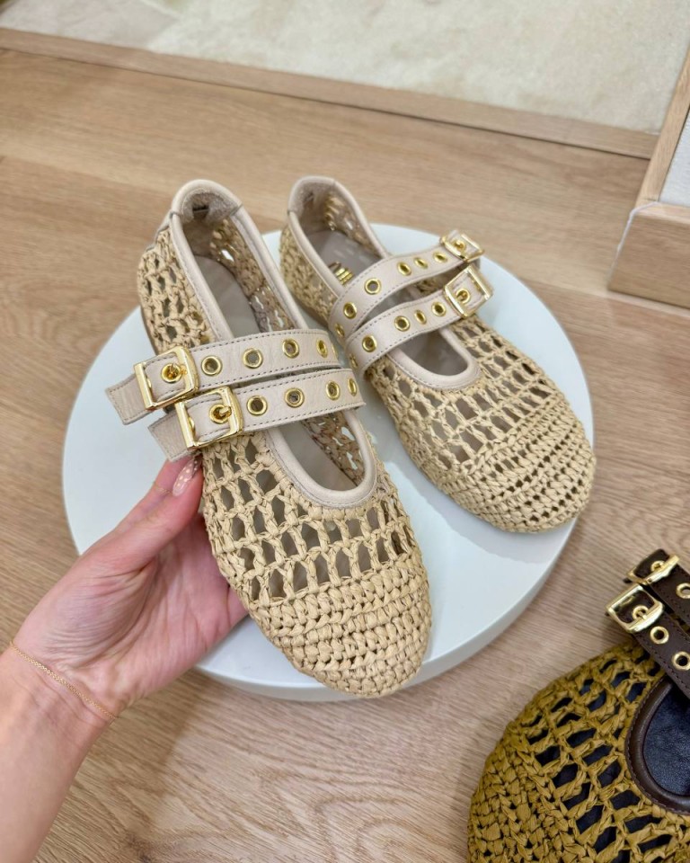 Mary jane rafia beige Ovyè Shop Online Mary jane rafia beige Ovyè