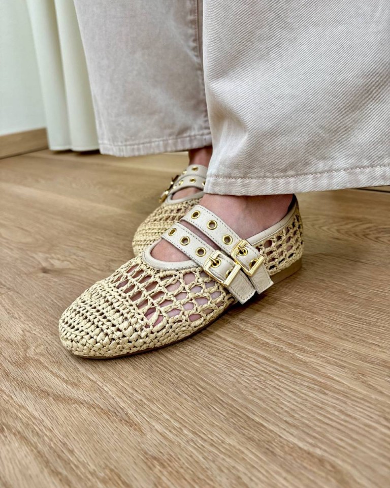 Mary jane rafia beige Ovyè Shop Online Mary jane rafia beige Ovyè