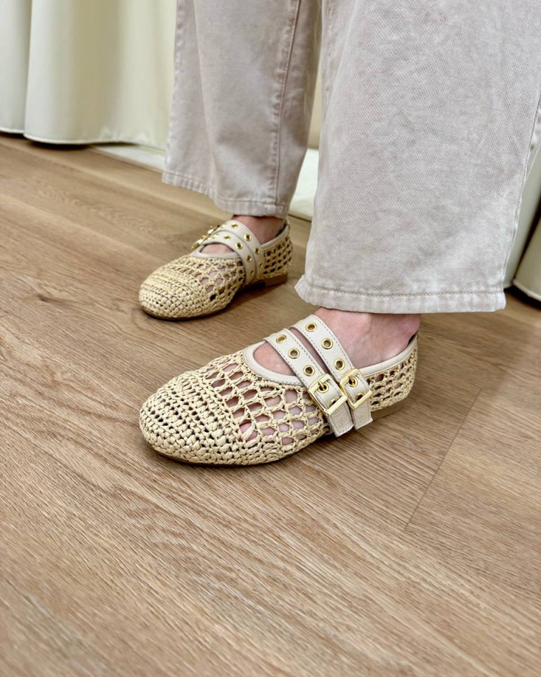 Mary jane rafia beige Ovyè Shop Online Mary jane rafia beige Ovyè