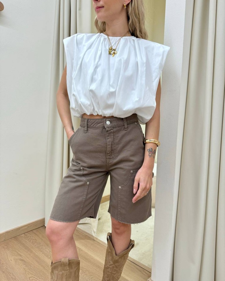 Bermuda June fango Vicolo Shop Online Bermuda June fango Vicolo